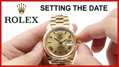 how set rolex watch|adjust date on rolex datejust.